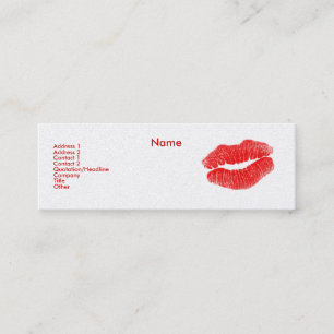 カスタマイズ可能な"メーキャップアーティスト"のIIIプロフィールカード- スキニー名刺