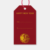 カスタマイズ可能な(占星術の)十二宮図の2017年のオンドリ年のギフトのラベル ギフトタグ (裏面)