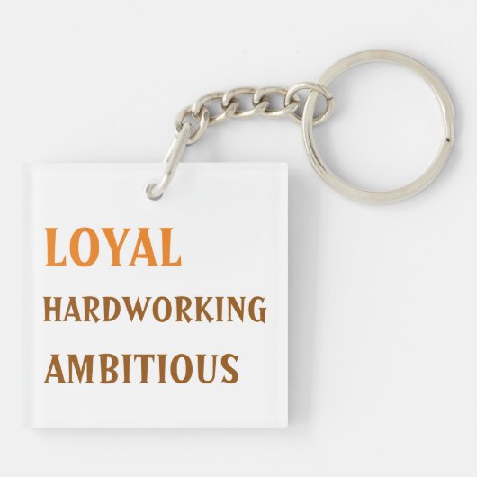 カスタマイズ可能な〔占星術の〕十二宮図サイン山羊座両面キーチェーン キーホルダー (裏面)