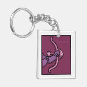 カスタマイズ可能な〔占星術の〕十二宮図シンボルや象徴射手座2面K キーホルダー (正面左)