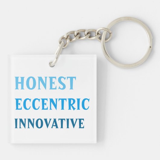 カスタマイズ可能な〔占星術の〕十二宮図シンボルや象徴Aquarius両面キーチェーン キーホルダー (裏面)