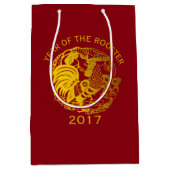 カスタマイズ可能な〔占星術の〕十二宮図2017 Rooster Year Medium Gバッグ ミディアムペーパーバッグ (正面)