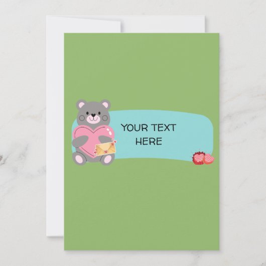 カスタマイズ可能な 招待状 (正面)