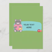 カスタマイズ可能な 招待状 (正面/裏面)