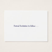 カスタマイズ可能な「日付を保存」カード、花のポット (裏面)