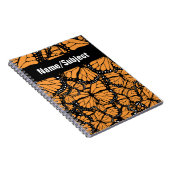 カスタマイズ可能な(昆虫)オオカバマダラ、モナーク蝶 ノートブック (右側)