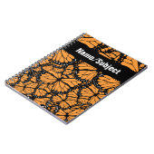 カスタマイズ可能な(昆虫)オオカバマダラ、モナーク蝶 ノートブック (左側)