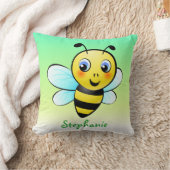 カスタマイズ可能な《昆虫》マルハナバチ クッション (ブランケット)