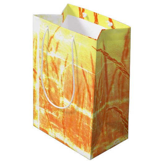 カスタマイズ可能な《星座》乙女座-ハッピーバースデーベビー乳児 ミディアムペーパーバッグ (裏面アングル)