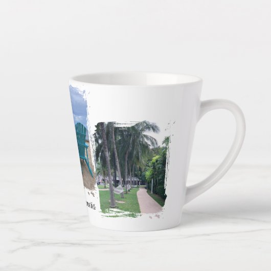 カスタマイズ可能な「甘い思い出」マグカップ カフェラテマグ (右)