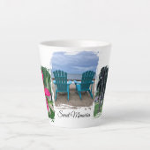 カスタマイズ可能な「甘い思い出」マグカップ カフェラテマグ (正面)