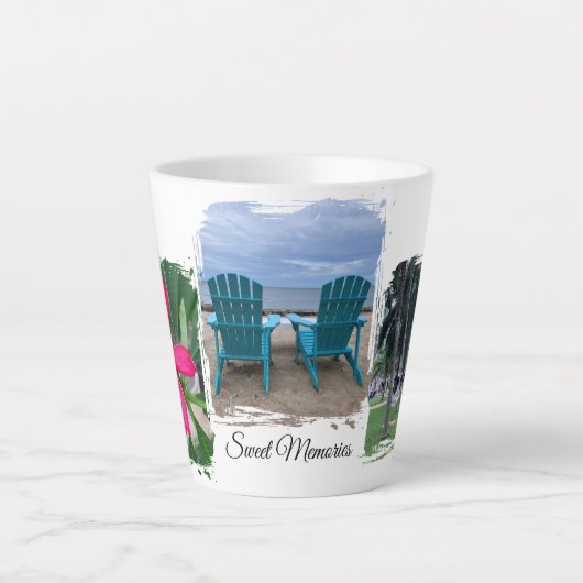 カスタマイズ可能な「甘い思い出」マグカップ カフェラテマグ (正面)