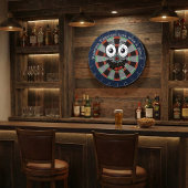 カスタマイズ可能な 笑顔の顔 ダーツボード