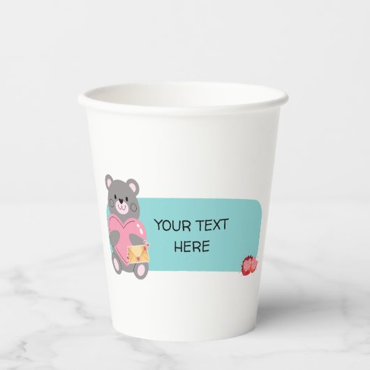 カスタマイズ可能な 紙コップ (正面)