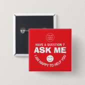 カスタマイズ可能な「頼自分」ボランティアボタン 缶バッジ (正面&裏面)