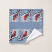 カスタマイズ可能な(鳥)ショウジョウコウカンチョウバスルームのタオルセット、 バスタオルセット (ウォッシュタオル)