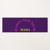 カスタマイズ可能な「2025年のように曲げる」ヨガ猫 ヨガマット (裏面(横))