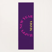 カスタマイズ可能な「2025年のように曲げる」ヨガ猫 ヨガマット (裏面)