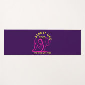 カスタマイズ可能な「2025年のように曲げる」ヨガ猫 ヨガマット (正面(横))