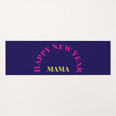 カスタマイズ可能な「2025年のように曲げる」ヨガ猫 ヨガマット (裏面(横))