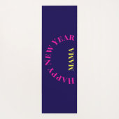 カスタマイズ可能な「2025年のように曲げる」ヨガ猫 ヨガマット (裏面)