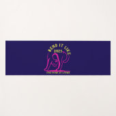 カスタマイズ可能な「2025年のように曲げる」ヨガ猫 ヨガマット (正面(横))