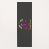 カスタマイズ可能な「2025年のように曲げる」ヨガ猫 ヨガマット (正面)