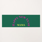 カスタマイズ可能な「2025年のように曲げる」ヨガ猫 ヨガマット (裏面(横))