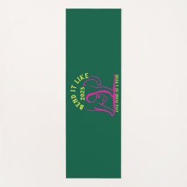 カスタマイズ可能な「2025年のように曲げる」ヨガ猫 ヨガマット