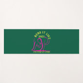 カスタマイズ可能な「2025年のように曲げる」ヨガ猫 ヨガマット (正面(横))