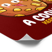 カスタマイズ可能な「A cookie a day」 ポスター (角)