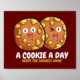 カスタマイズ可能な「A cookie a day」 ポスター