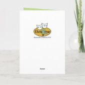 カスタマイズ可能な「Elvisおよび私」バースデー・カード カード (裏面)