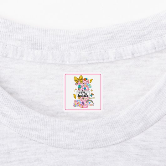 カスタマイズ可能な「I is for」アルファベットアート - インスピレーション ラベル (貼付)