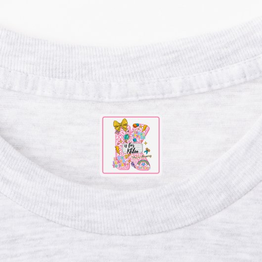 カスタマイズ可能な「K is for」アルファベットアート - インスピレーション ラベル (貼付)