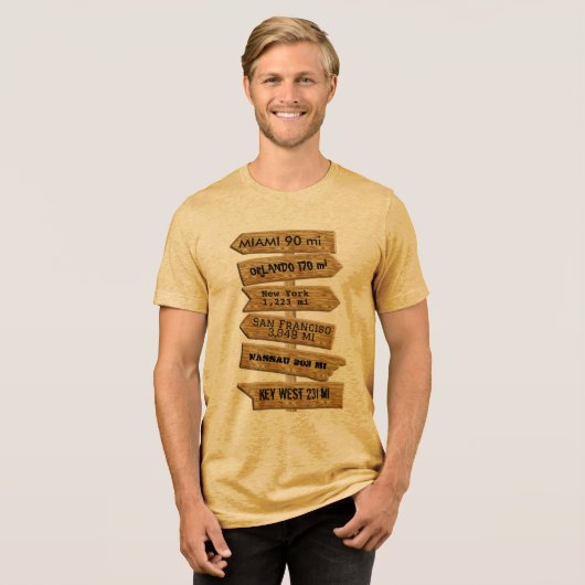 カスタマイズ可能な「MASH」スタイルのサインポストver 2.0 トライブレンドTシャツ (正面全面)