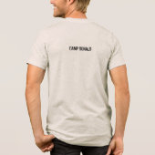 カスタマイズ可能な"MASH"スタイルの案内標識 改善されたTri-Bl トライブレンドTシャツ (裏面)