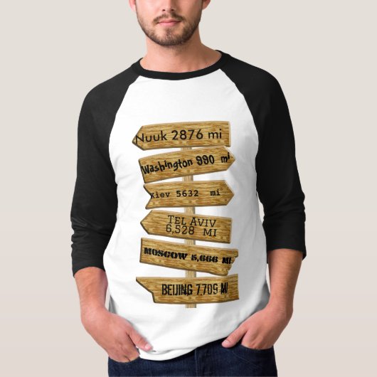 カスタマイズ可能な「MASH」スタイルサインポストver 2.0 Tri-Bl Tシャツ (正面)