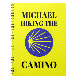 カスタマイズ可能な「Michael Hiking the Camino」 ノートブック