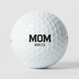 カスタマイズ可能な「Mom」ローマ数字ギフト ゴルフボール