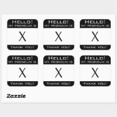 カスタマイズ可能な"My prounoun"スタンプ スクエアシール (シート)