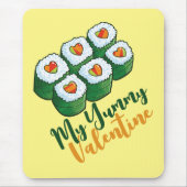 カスタマイズ可能な「My Yummy Valentine」 マウスパッド (正面)