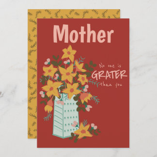 カスタマイズ可能な「No one is Grater」 - Greeting Card シーズンカード