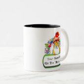 カスタマイズ可能な「On The 'Nice List'」リスMag ツートーンマグカップ (正面右)