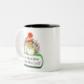 カスタマイズ可能な「On The 'Nice List'」リスMag ツートーンマグカップ (正面左)