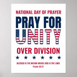カスタマイズ可能な「PRAY FOR UNITY」国祈祷の日 ポスター