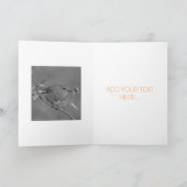 カスタマイズ可能な「ROBIN REDBREAST」グリーティングカード カード (内部)