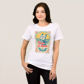 カスタマイズ可能な「Summer of '69」レトロPeace & Music トライブレンドTシャツ (正面全面)