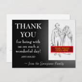 カスタマイズ可能な「THANK YOU」ポストカード ポストカード (正面/裏面)