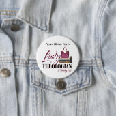 カスタマイズ可能な"Theologian女性"円形ボタン 缶バッジ (インサイチュ)